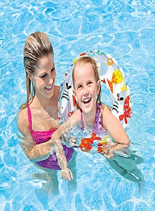 SVShoperzone Inflatable Swim Ring Lovely Print Float Tube Swimming Kit Combo for Kids Multicolour - Image 5